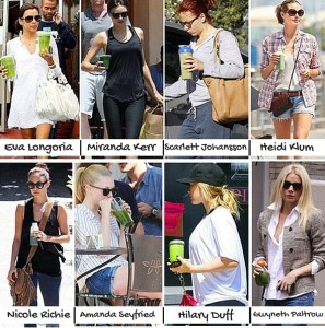 hollywoodské hvězdy mají svá oblíbená smoothie