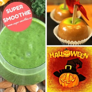 Zelené smoothie s kadeřávkem, jablkem, mandlemi a datlemi - Karamelové jablko